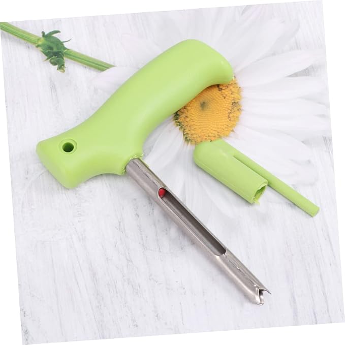 Stainless Steel Coconut Opener Tool with Unique Design for Effortless Coconut Water Extraction Comfortable Grip Dishwasher Safe for Daily Use Green
