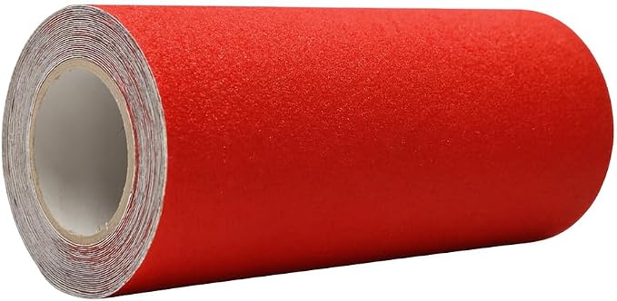 WOD Heavy Duty Anti Slip Tape Red - 12 inch x 60 ft. Non Skid Treads Weather Proof Indoor/Outdoor Traction Tape for No Slip Stairs ASTC32