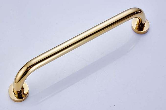 ELLO&ALLO Bathroom Shower Grab Bar with Concealed Screws, Home Care Handrail Bar Bath Hardware, Gold Finish (20 Inch)
