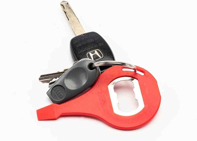 Jokari Universal Easy Open Multi Tool Pry Accessory for Drinks, Paint Cans, Household Fixtures and More. Durable Plastic Gadget Wedges, Pries and Opens Stuck Home Air Filter Covers, Lids or Latches