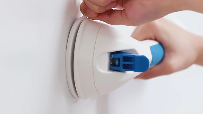 ANZZI Triple Suction Grab Bar for Bathtub and Shower with 180 Degree Swiveling Action, Shower Handle with Suction for Elderly and Kids, Portable Lifeline Grip Safegrip Bath Handle, AC-AZ061