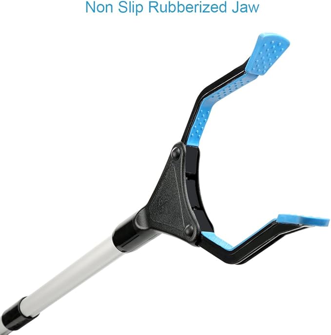 Grabber Reacher Tool, 32" Grabbers for Elderly, Lightweight Extra Long Handy Trash Claw Grabber, Mobility Aid Reaching Assist Tool for Trash Pick Up, Nabber, Litter Picker, Arm Extension (Blue)