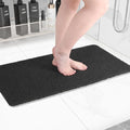 Hargiis Non-Slip Bathtub Mat, Anti Slip Shower Mat, Fast Drying Bathtub Mats, Foot Scrubber Mat, Anti Slip Mat for Tub, Floor, Bathroom, Kitchen, Home, Hotel (Black 36"×24")
