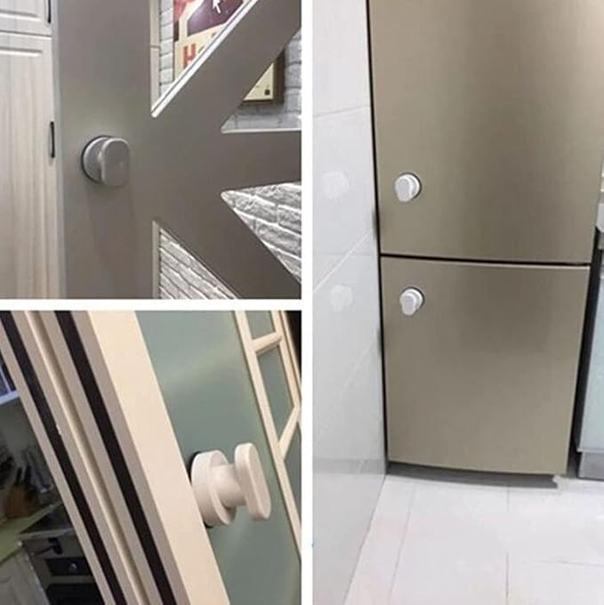 Suction Cup Door Handle, Glass Door Handle, Refrigerator, Drawer, Bathroom, Suction Cup armrest, Bathtub Shower Handle, Kitchen Drawer Cabinet Handle (Small White)