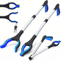 2-Pack Grabber Tool, 32" Long Reacher Grabber Pickup Tool with Magnetic Tip, Trash Picker for Elderly Grab It Reaching Tool, Garbage Picker Upper, Litter Pick Up Grab Tool