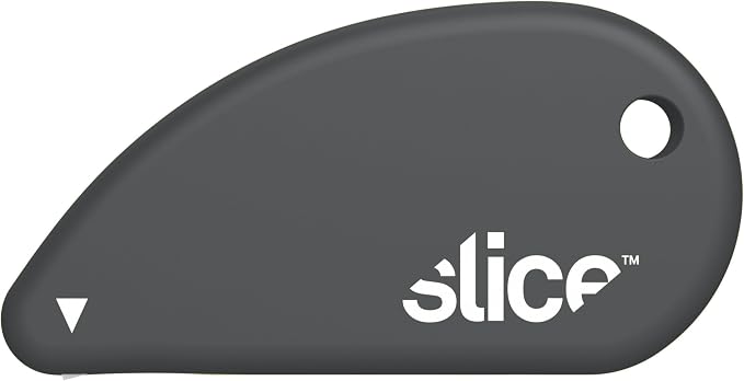 Slice Micro Safety Cutter | Safe Ceramic Box Cutter Lasting 11x Longer than Metal | Keychain Box Opener | 1 Pack | Millennial Gray