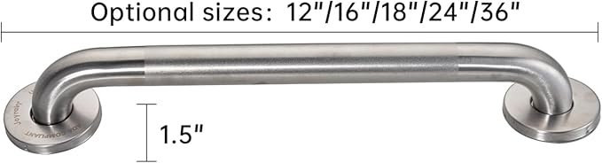 joyrain Shower Grab Bars for Seniors and Elderly-Wall Mounted Safety Rails for Bathroom Anti-Slip and Toilet Assistance Standing-Sturdy Grab Bars for Shower