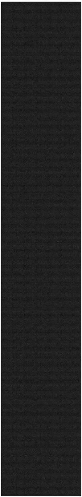 KOZYFLY Black 3x16 Runners Rugs for Hallway, Extra Long Washable Runner Rug, Woven Non Slip Kitchen Runner, Cotton Entryway Rug, Floor Carpet for Entry, Aisle, Hall, Black/Dark Grey