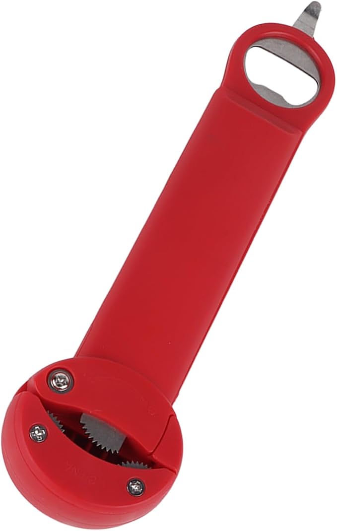 Retractable Stainless Steel Multifunctional Bottle Opener with Scientific Lever for Easy Jar Opening, for Families with Children, 5.0x21.0cm