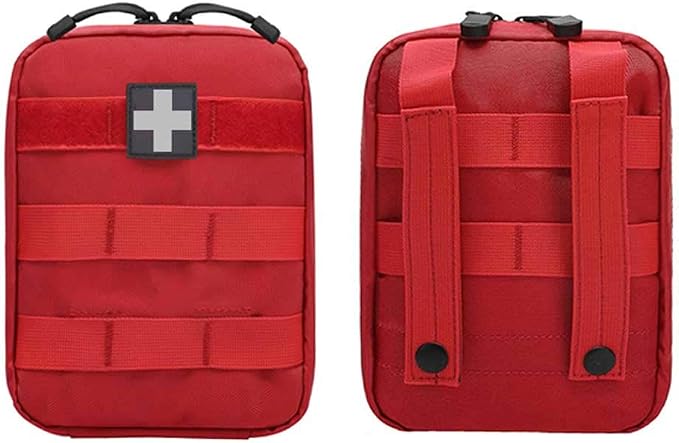 First Aid Pouch Empty Small, Tactical Molle EMT Pouch Compact Medical IFAK Rip Away Untility Bag Pouches