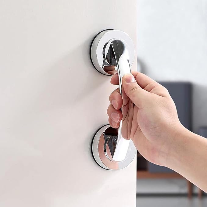 KAFENDA Strong Suction Cup Handle is Suitable for Glass Doors and Windows, as Well as cabinets. It Features a Seamless Installation, is Washable, and can be reused
