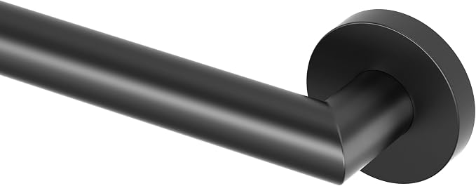 Gatco 968MX Glam 42" L Grab Bar, Matte Black/ADA Compliant Stainless Steel Safety Grab Bar for Bathroom