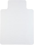 Staples Office Chair Mat, Clear Floor Mats with Lip, Flat-Pile Carpets, Extended Under-Desk Coverage, 35.5" x 47.5 Inch, Smooth Glide