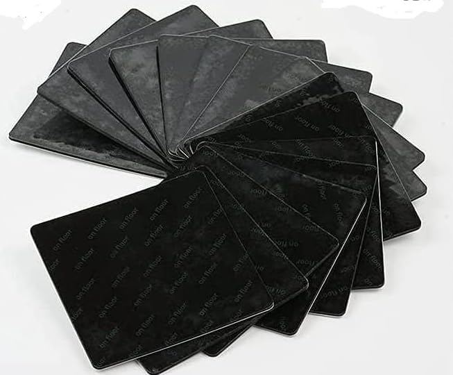 16 PCS Non-Slip Rug Grippers, Reusable Washable Double-Sided Carpet Tape, Anti-Curling Rug Pad Grippers for Hardwood Floors, Tile, Laminate, Keep Rugs Corners Flat & Secure, Black