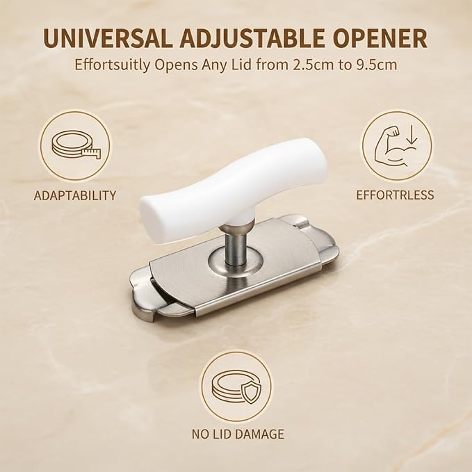 Jar Opener for Weak Hands, Adjustable Stainless Steel Jar Opener with Non-Slip Grip, Bottle Opener Lid Remover Kitchen Tool for Seniors Arthritis and Everyday Use (2, Green)