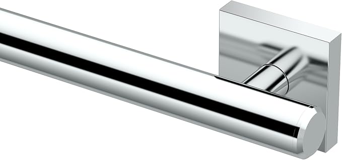 Gatco 944 Elevate 24" L Grab Bar, Chrome/ADA Compliant Stainless Steel Safety Grab Bar for Bathroom