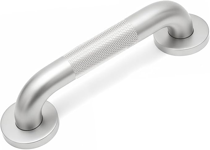 12 Inch Grab Bars for Shower 304 Stainless Steel Grab Bar for Bathroom, Non Slip Textured Safety Handrails Shower Handle for Bathtub & Toilet, Balance Assist Gifts for Elderly and Handicapped