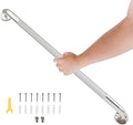 32 Inch Shower Grab Bar, Bathroom Grab Bar Handle with Anti-Slip Knurled Grip, Stainless Steel Bath Balance Bar, 1.25" Diameter Bath Safety Bar Support for Seniors Elderly Pregnant, Brushed Nickel