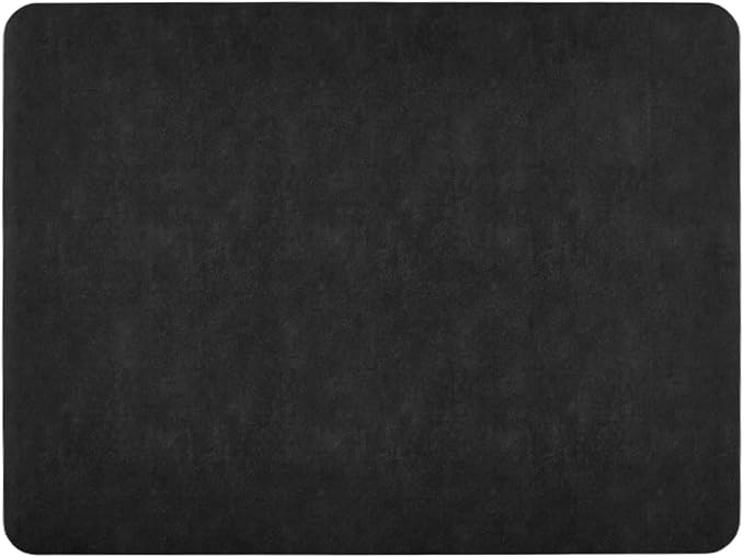 TYUU Black Bath Mat, Bathroom Rugs Non Slip Washable Thin Absorbent Quick Dry Bath Mat Fits Under Door Bathroom Floor Mat Perfect for Bath, Shower, or Sink 36"x48" Black