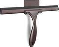 SetSail Shower Squeegee for Glass Doors All-Purpose Squeegee for Shower Glass Door Stainless Steel Window Squeegee with Hook for Car Windshield 12 Inches, Bronze