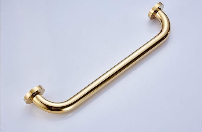 ELLO&ALLO Bathroom Shower Grab Bar with Concealed Screws, Home Care Bath Hardware, Gold Finish (16 Inch)