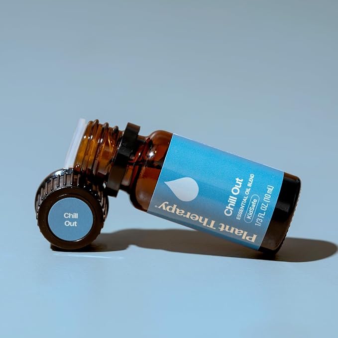 Plant Therapy Chill Out Essential Oil Blend (Formally Let It Go), 10 mL (1/3 oz), for Stress & Calming Relief, 100% Pure, Undiluted, Great for Essential Oil Diffusers