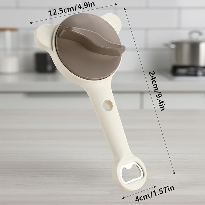 4-In-1 Jar Opener Adjustable Jars Opener for Seniors Women Week Hand Cap Crack Bottle Lid Openers Grippers Kitchen Must Haves Tools Gadgets Unique Gifts for Elderly Mom Dad Old People Pampered Chef