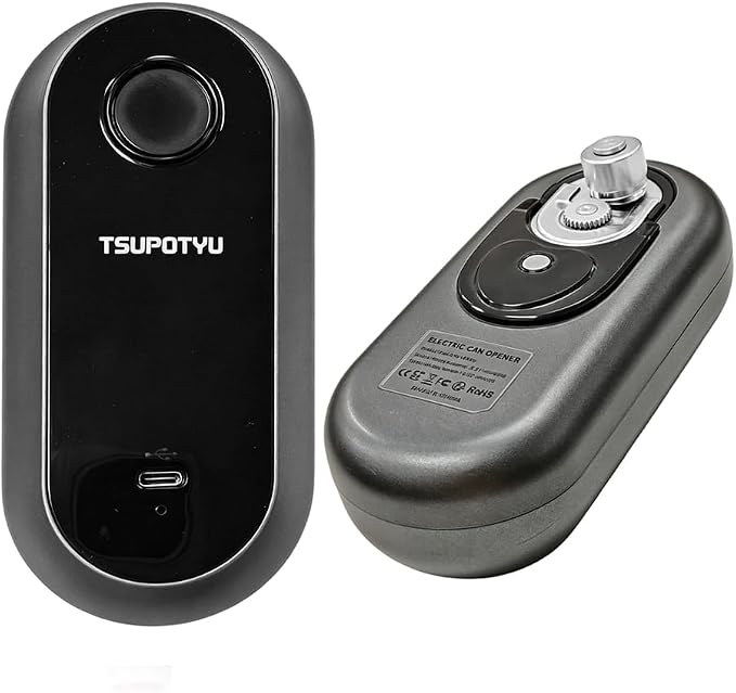 Rechargeable Auto Electric Can Opener, USB Charging, Smart Single-Touch Automatic Can Opener, Hands Free, Auto Stop, Smooth Edge, Perfect for Seniors,Women Men at Home, and Travel