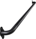 45 Inch Black No-Slip Hand Rails for Indoor Stairs, Wall Mount Staircase Handrail - Outdoor Metal Stair Railing, Iron Banister Rail, Outside Safety Grab Bar for Elderly or Disabled