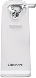 Cuisinart Deluxe Electric Can Opener, Single-Touch Automatic Can Opener, Easy-Clean Detachable Cutting Lever, Nonslip Base, CCO-50N, White