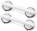 Magicbox Grab Bars for Bathtub for Seniors, 2 Pack 14.4 Inch No Drilling Shower Grab Bar with Vacuum Suction, Red Line Warning, Bathroom Safety Handle for Elderly Parents