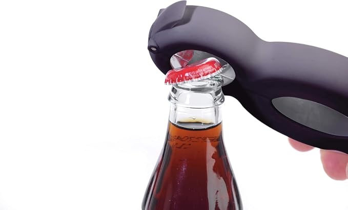 Can Opener for Seniors - 6-in-1 Jar Opener with Non-Slip Silicone Grip, Bottle & Jar Opener for Weak Hands, Easy Open Kitchen Tool for Elderly