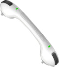 SPECILITE 17 Inch Shower Handle, Grab Bars for Bathtubs and Showers, Disabled and Elderly Strong Suction Cup, Seniors Handicap Safety Handrail for Bathroom Toilet Tiles Glass - White