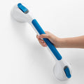 TAILI Shower Grab Bar Glow in The Dark, 16.8 in Grab Bars for Bathtubs, Shower Handles Bath Rails for Seniors and Elderly, Bathroom Safety Grip Removable No Drilling Waterproof Blue,G9