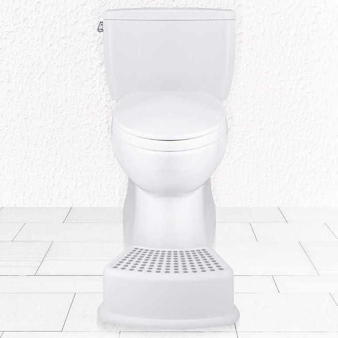 Step Stool for Kids (2 Pack), Toddlers Stool for Potty Training, Bathroom, Kitchen, Bedroom, Toy Room and Living Room. Toilet Stools with Soft Anti-Slip Grips for Safety, Stackable (Grey)