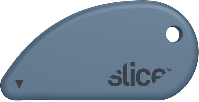Slice Micro Safety Cutter | Safe Ceramic Box Cutter Lasting 11x Longer than Metal | Keychain Box Opener | Combo Pack | Slate + Millennial Gray