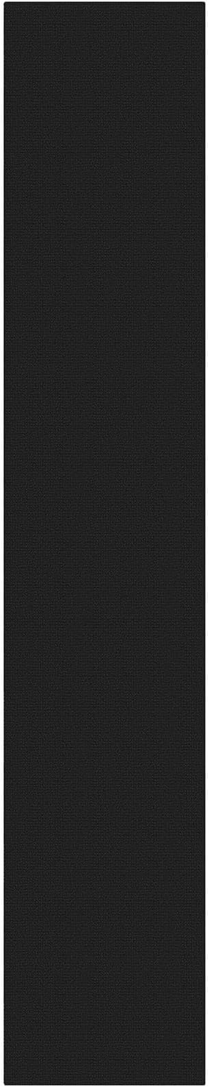 KOZYFLY Black 3x14 Runners Rugs for Hallway, Long Washable Runner Rug, Woven Non Slip Kitchen Runner, Flatweave Entryway Rug, Floor Carpet for Entry, Aisle, Hall, Black/Dark Grey