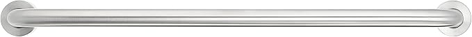 Amazon Basics Bathroom Safety Handicap Grab Bar, 36 Inch Length, 1.5 Inch Diameter, 500LBs Capacity, ADA Compliant, Stainless Steel