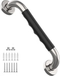 20 Inch Shower Grab Bar w/Anti Slip Rubber Grip, Munzong Stainless Steel Bathroom Grab Bar, Chrome Bathroom Balance Bar,Safety Handrail Support,Handicap Injury Elderly Senior Assist Bath Handle