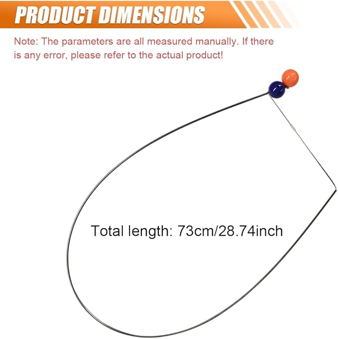 73cm/28.7" Heavy Duty Button Master for Car Emergency Tool, Stainless Steel Pulling Wire Tool Car Grabber Tool, Long Reach Grabber Tool