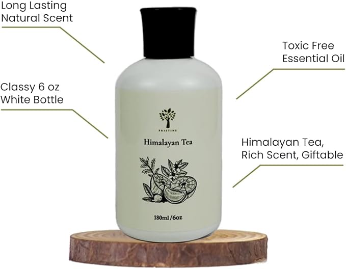 PRISTINE Himalayan Tea/Westin Hotel Inspired Scent Diffuser Refill with Free Reed Stick | Fresh Bergamot/White Tea Room Fragrance Reed Diffusers, Oil & Room Diffusers with Reed | Home Fragrance