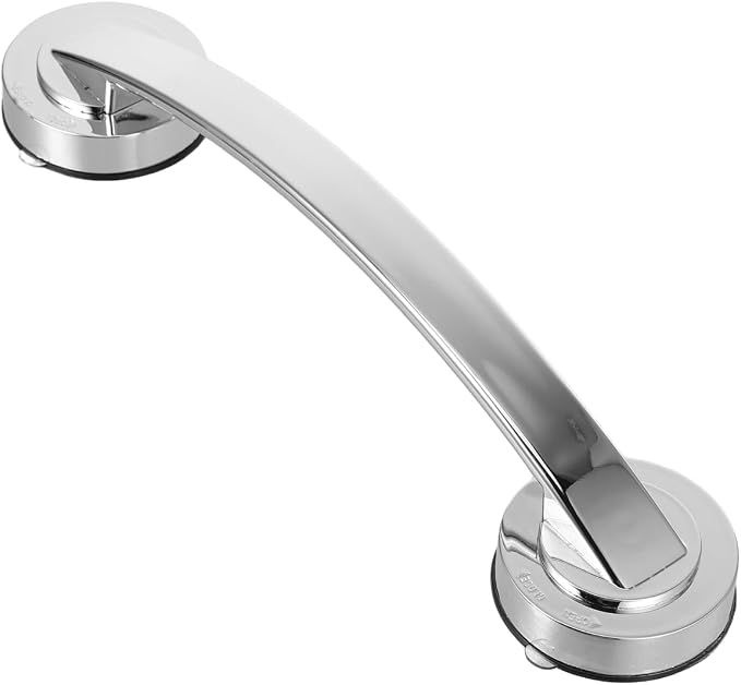 DOITOOL Suction Cup Handrail 11.81In Bathroom Grab Bar Safety Rail for Elderly Bathtub and Toilet Stability Support