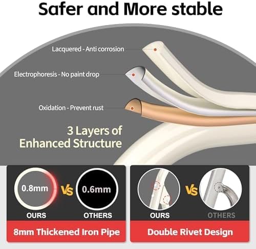 Foldable Step Ladder Stool - 600Lbs Heavy Duty Tall 4-Step Extension Ladder with Handrails for Home Adults, Ideal for Kitchen & Indoor Closet Use - Extendable Stepping Stool for Indoor Households