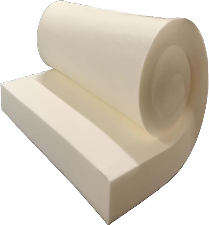 GoTo Foam 1" Height x 24" Width x 72" Length 44ILD (Firm) Upholstery Cushion Made in USA