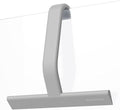 dancemoon JustHang Shower Squeegee for Glass Doors, All-One-Piece Award-Winning Silicone Squeegee with Built-in Hook for Bathroom, Window, Mirror, Tile Wall, Car, Streak-Free Cleaner Tool,10-Inch Gray