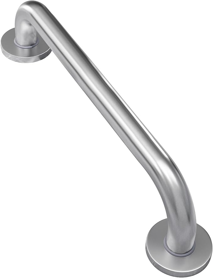 AmazerBath Grab Bars for Shower 18 Inches, Shower Grab Bars for Senior Anti Slip, Safety Grab Bars for Bathtubs and Showers Stainless Steel, Thickened Bar Holds 500LBS, 18" Lx1.25 D, Brushed Nickel