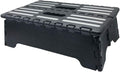 5 inch Portable Folding Step Stool - Safe & Stable, Foldable Stepping Stool for Car, Bathroom, Bedroom, Step Stools for Elderly & Adults (Black)