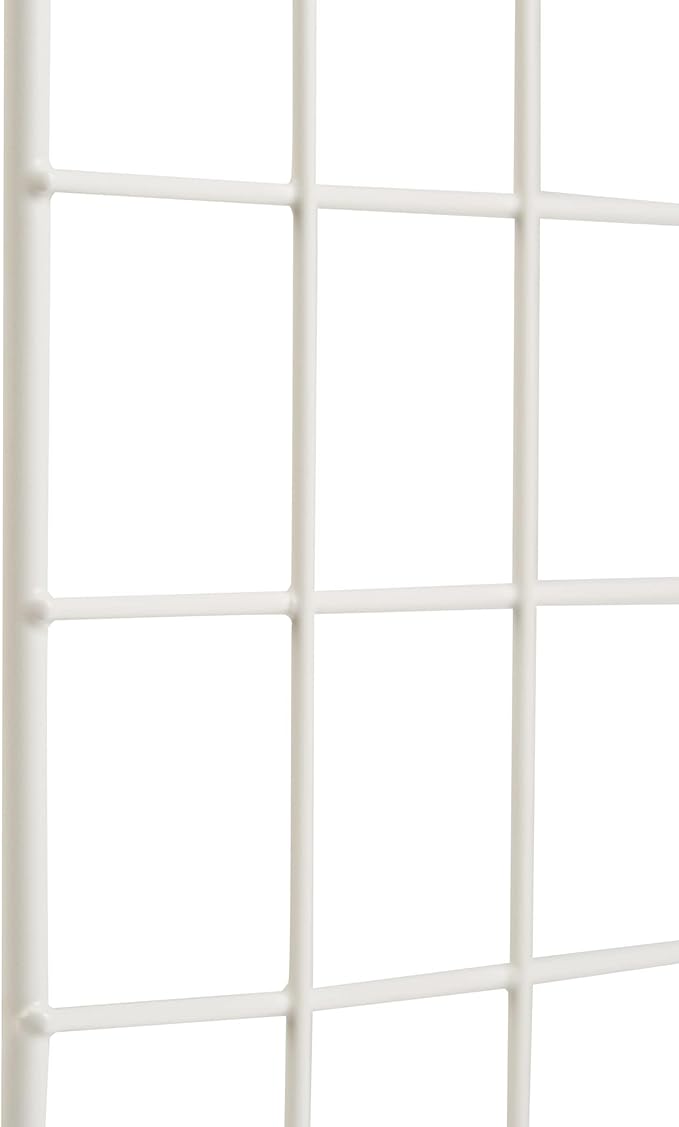 Amazon Basics Cube Wire Grid, 6-Cube, 12 x 12-Inches, White | Stackable, Storage Shelves