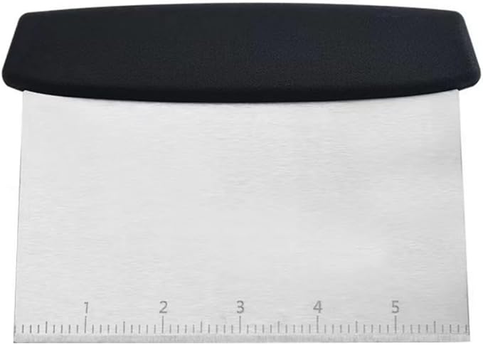 Bench Scraper, Stainless Steel Food Scraper Tool,Dough Scraper and Pastry Cutter With Scale,Food Chopper Baking Supplies Kitchen Gadgets