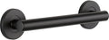 Delta Contemporary (1-Pack) 12' Shower Grab Bar ADA Compliant Matte Black 450 lb Capacity Bathroom Safety Handle for Shower, Bathtub | Wall Mounted Balance Assist, Handicap Grip 41812-BL
